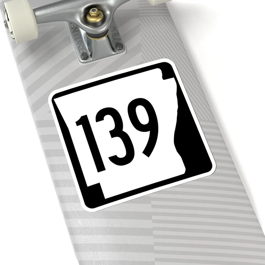 Arkansas 139 1970 (Arkansas) (Road Sign) STICKER Vinyl Kiss-Cut Decal - The Sticker Space