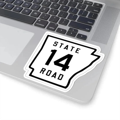 Arkansas 14 1926 (Arkansas) (Road Sign) STICKER Vinyl Kiss-Cut Decal - The Sticker Space