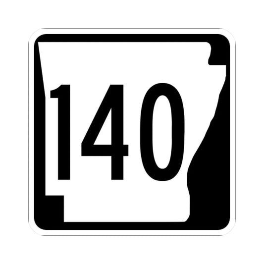 Arkansas 140 1970 (Arkansas) (Road Sign) STICKER Vinyl Kiss-Cut Decal 2 Inch White - The Sticker Space