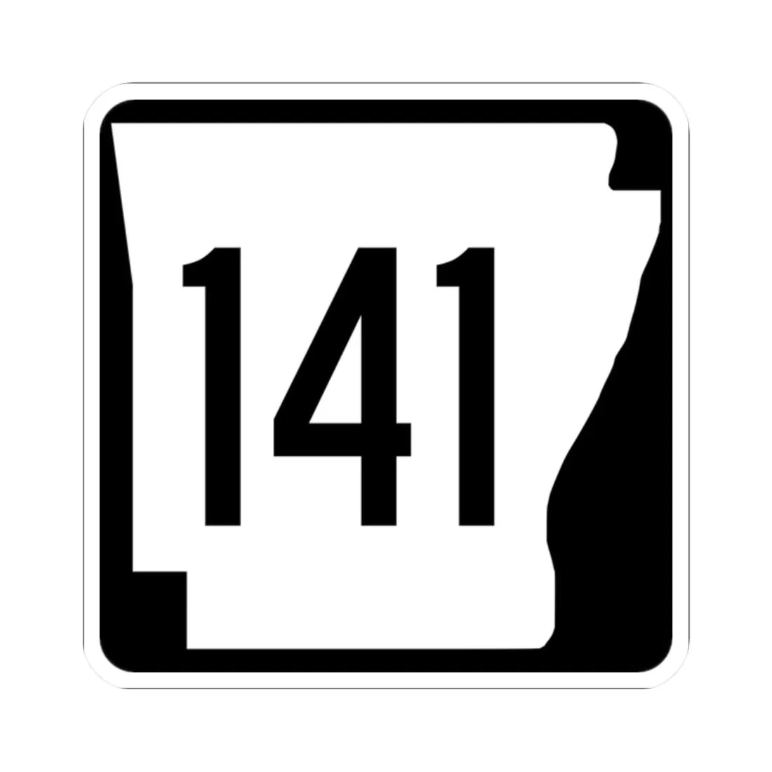 Arkansas 141 1970 (Arkansas) (Road Sign) STICKER Vinyl Kiss-Cut Decal 2 Inch White - The Sticker Space