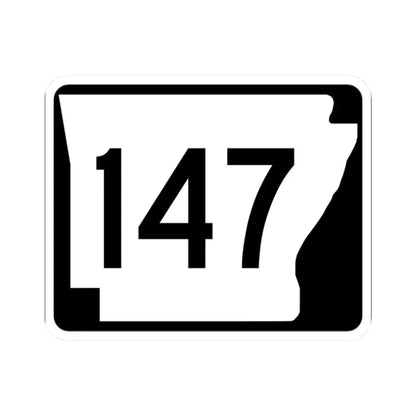 Arkansas 147 (Arkansas) (Road Sign) STICKER Vinyl Kiss-Cut Decal 2 Inch White - The Sticker Space
