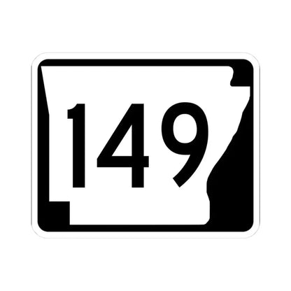 Arkansas 149 (Arkansas) (Road Sign) STICKER Vinyl Kiss-Cut Decal 3 Inch White - The Sticker Space