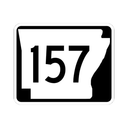 Arkansas 157 (Arkansas) (Road Sign) STICKER Vinyl Kiss-Cut Decal 4 Inch White - The Sticker Space