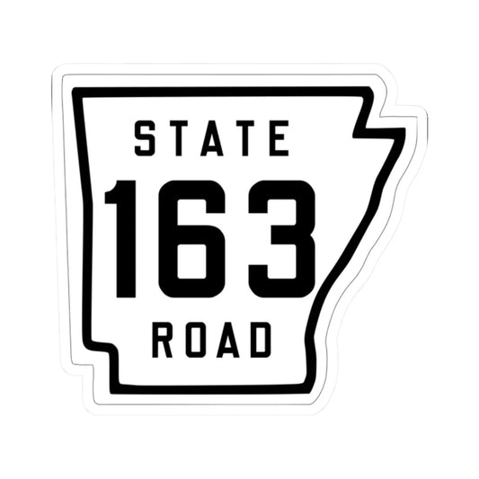 Arkansas 163 1926 (Arkansas) (Road Sign) STICKER Vinyl Kiss-Cut Decal 2 Inch White - The Sticker Space