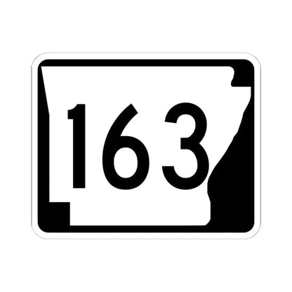 Arkansas 163 (Arkansas) (Road Sign) STICKER Vinyl Kiss-Cut Decal 6 Inch White - The Sticker Space