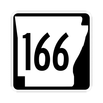 Arkansas 166 1970 (Arkansas) (Road Sign) STICKER Vinyl Kiss-Cut Decal 3 Inch White - The Sticker Space