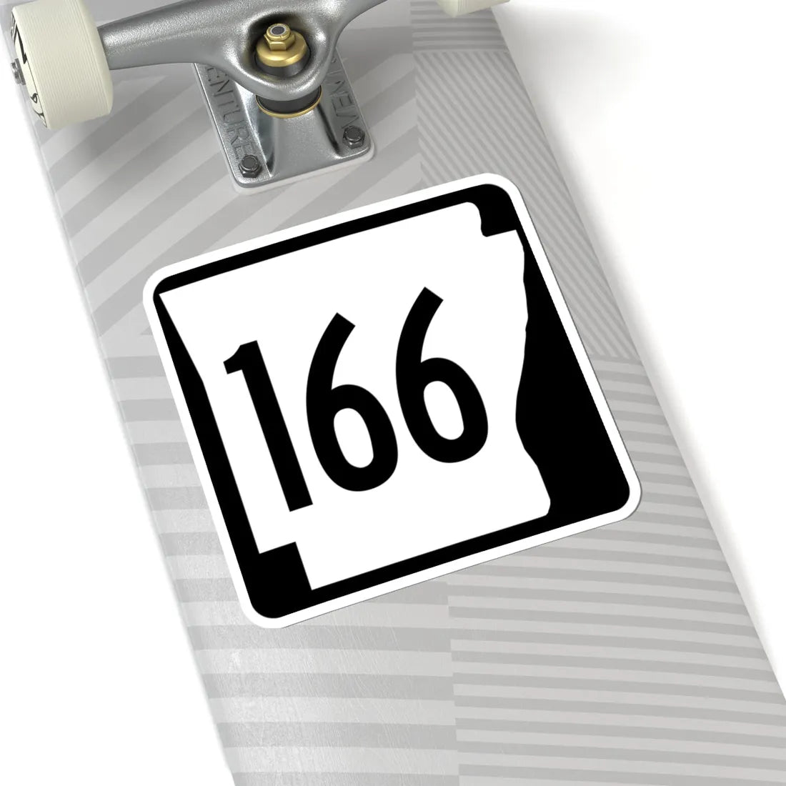 Arkansas 166 1970 (Arkansas) (Road Sign) STICKER Vinyl Kiss-Cut Decal - The Sticker Space