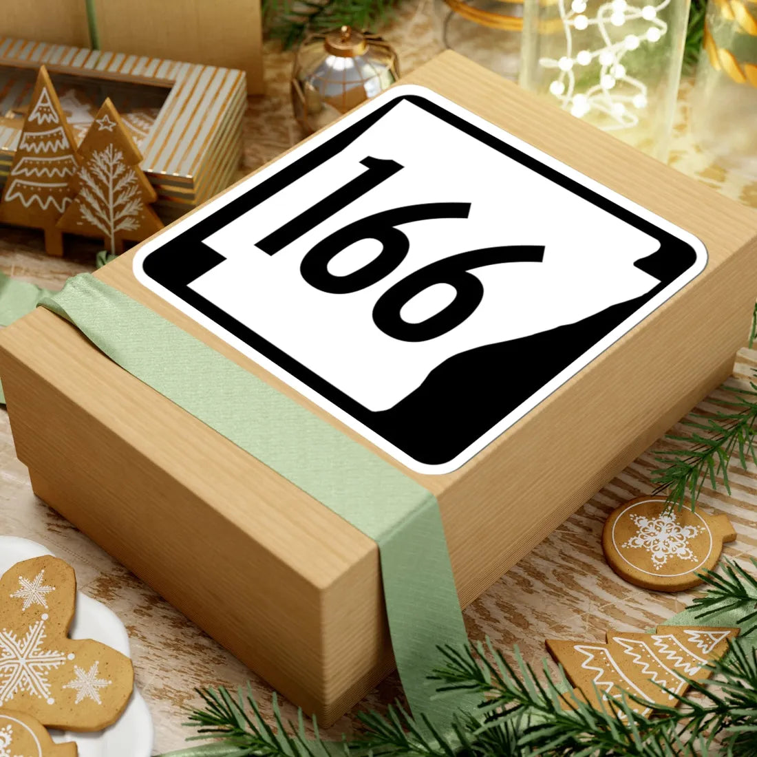 Arkansas 166 1970 (Arkansas) (Road Sign) STICKER Vinyl Kiss-Cut Decal - The Sticker Space