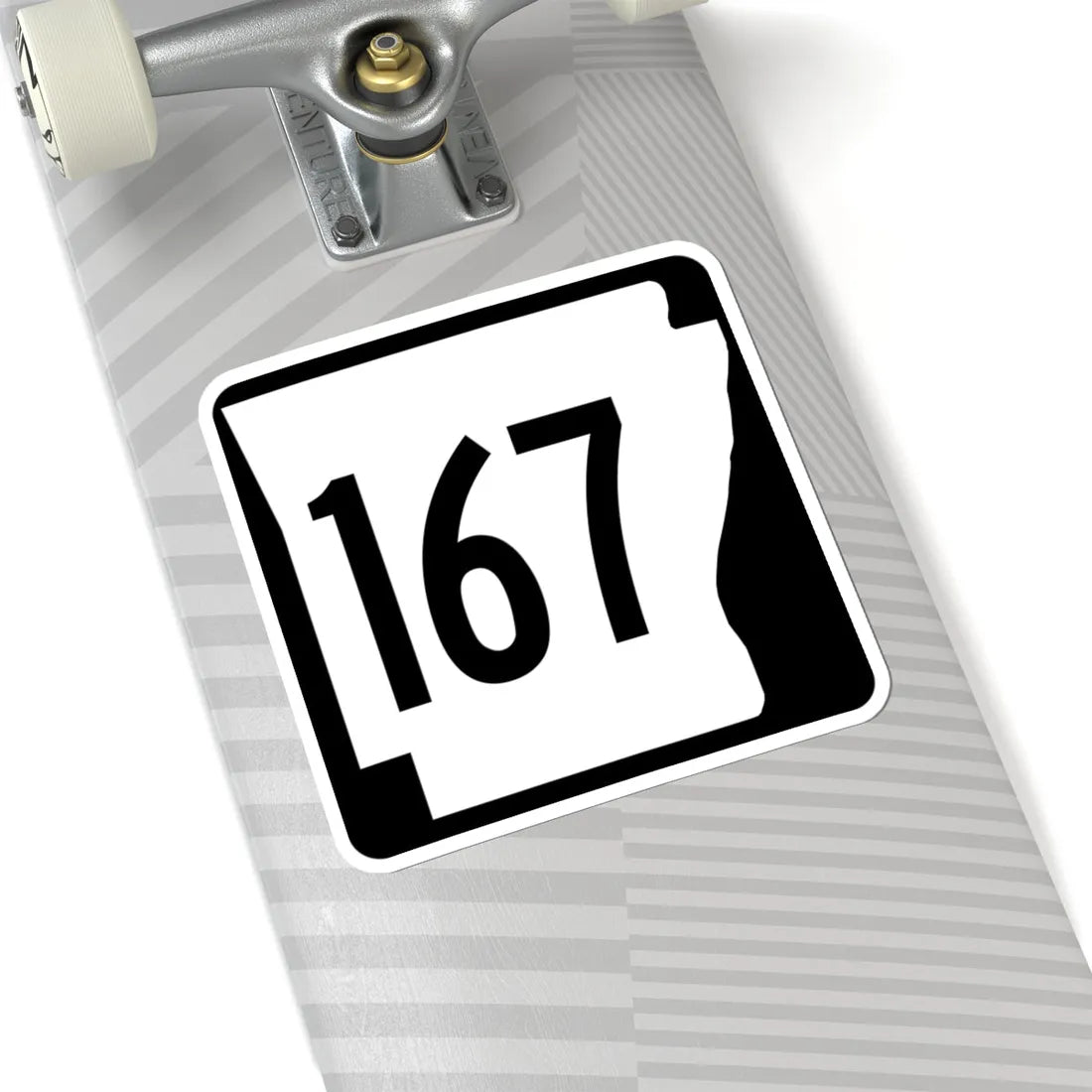 Arkansas 167 1970 (Arkansas) (Road Sign) STICKER Vinyl Kiss-Cut Decal - The Sticker Space