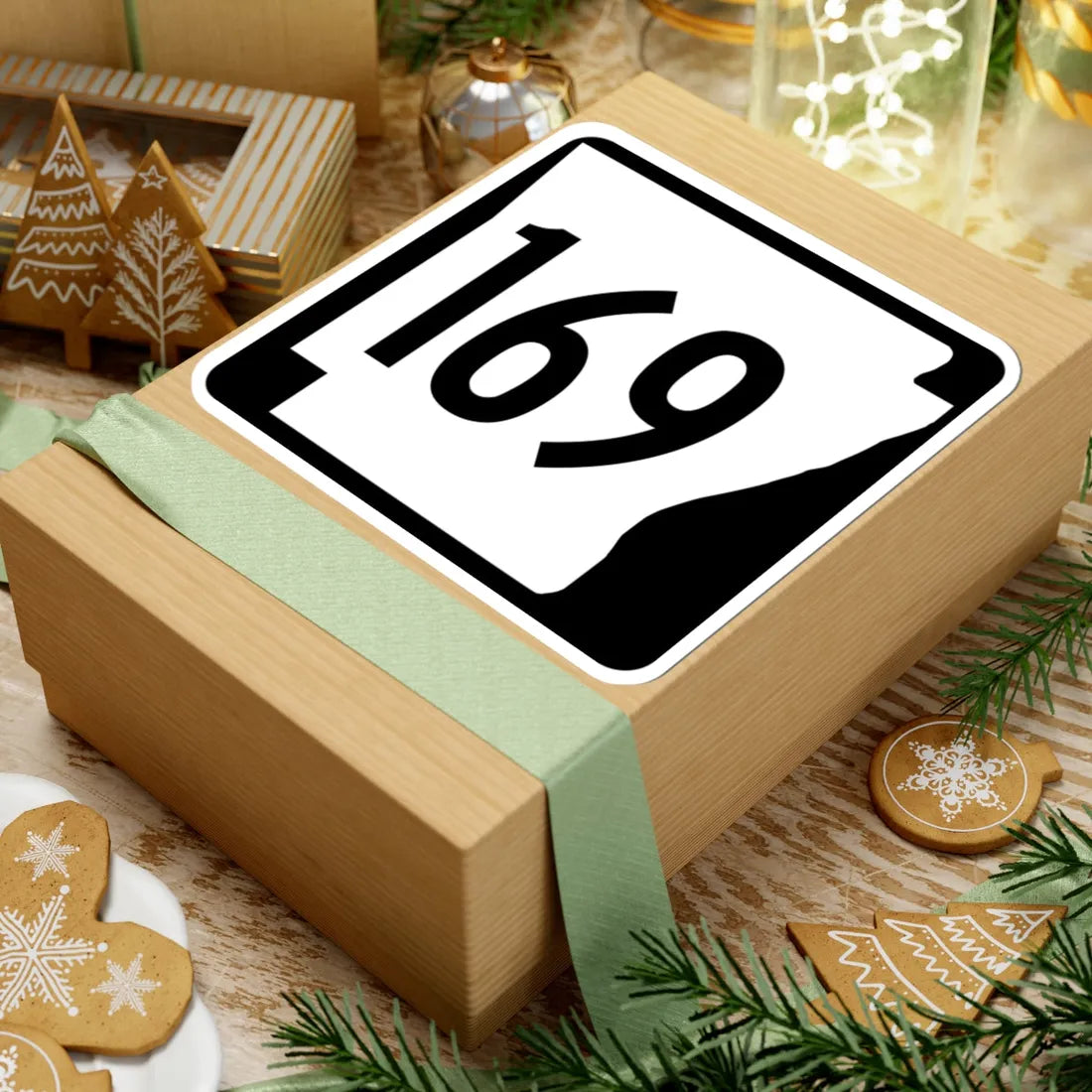 Arkansas 169 1970 (Arkansas) (Road Sign) STICKER Vinyl Kiss-Cut Decal - The Sticker Space