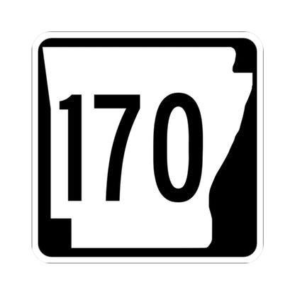 Arkansas 170 1970 (Arkansas) (Road Sign) STICKER Vinyl Kiss-Cut Decal 2 Inch White - The Sticker Space