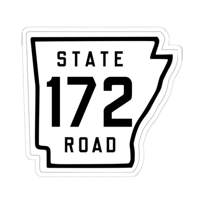 Arkansas 172 1926 (Arkansas) (Road Sign) STICKER Vinyl Kiss-Cut Decal 6 Inch White - The Sticker Space