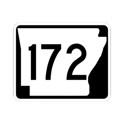 Arkansas 172 (Arkansas) (Road Sign) STICKER Vinyl Kiss-Cut Decal 4 Inch White - The Sticker Space
