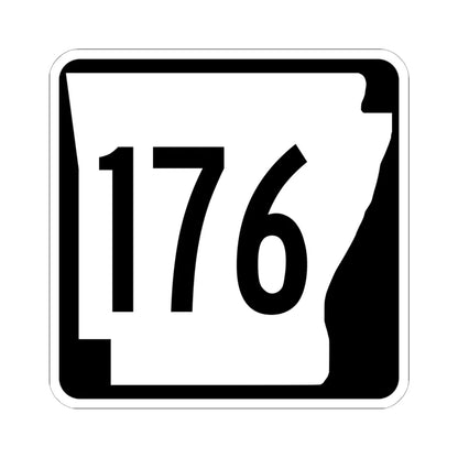 Arkansas 176 1970 (Arkansas) (Road Sign) STICKER Vinyl Kiss-Cut Decal 6 Inch White - The Sticker Space