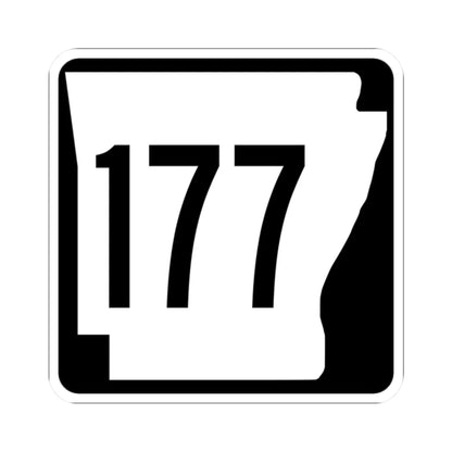 Arkansas 177 1970 (Arkansas) (Road Sign) STICKER Vinyl Kiss-Cut Decal 2 Inch White - The Sticker Space