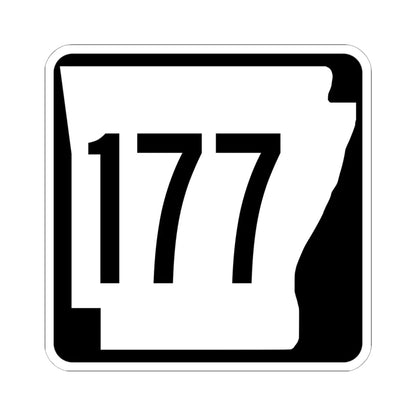 Arkansas 177 1970 (Arkansas) (Road Sign) STICKER Vinyl Kiss-Cut Decal 6 Inch White - The Sticker Space