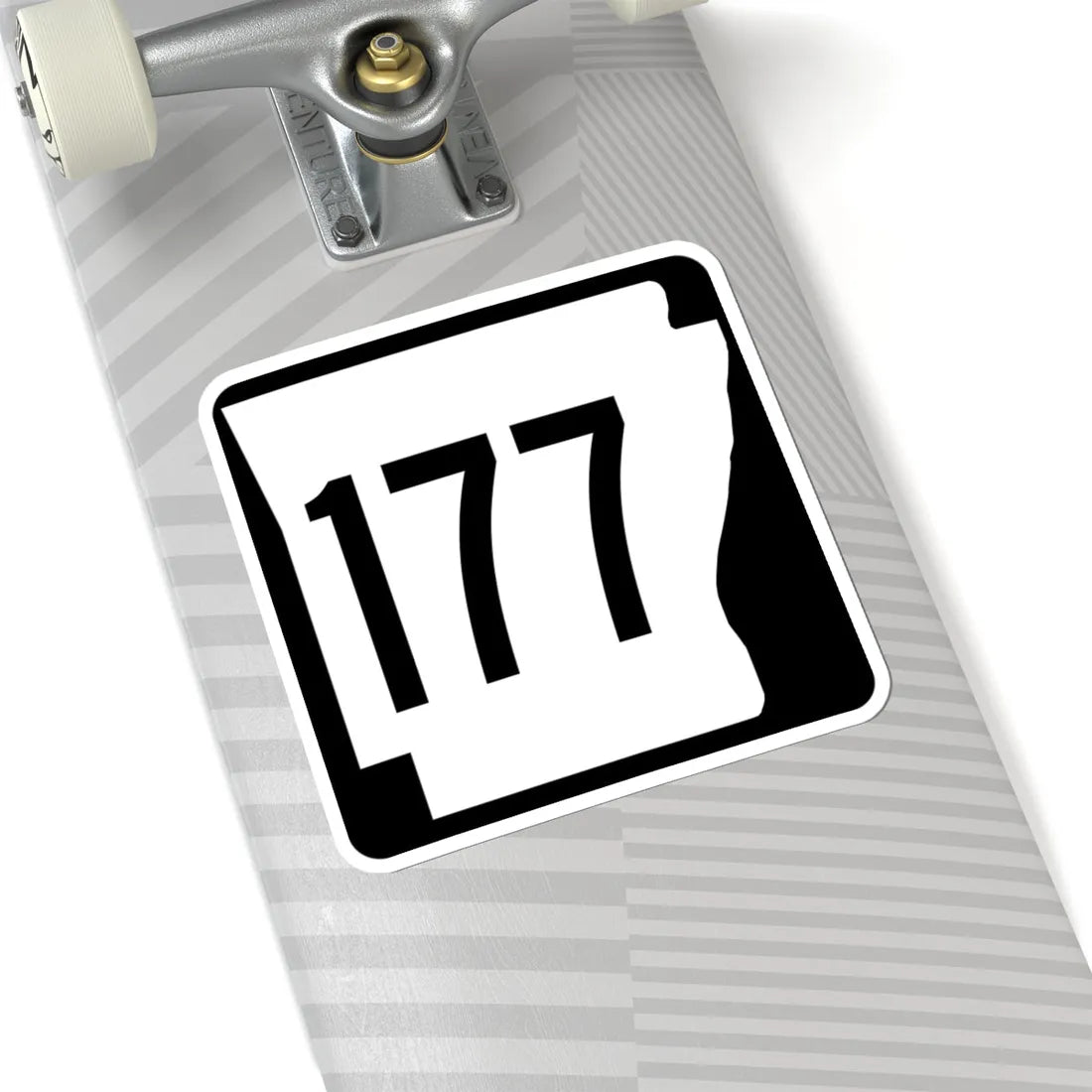 Arkansas 177 1970 (Arkansas) (Road Sign) STICKER Vinyl Kiss-Cut Decal - The Sticker Space