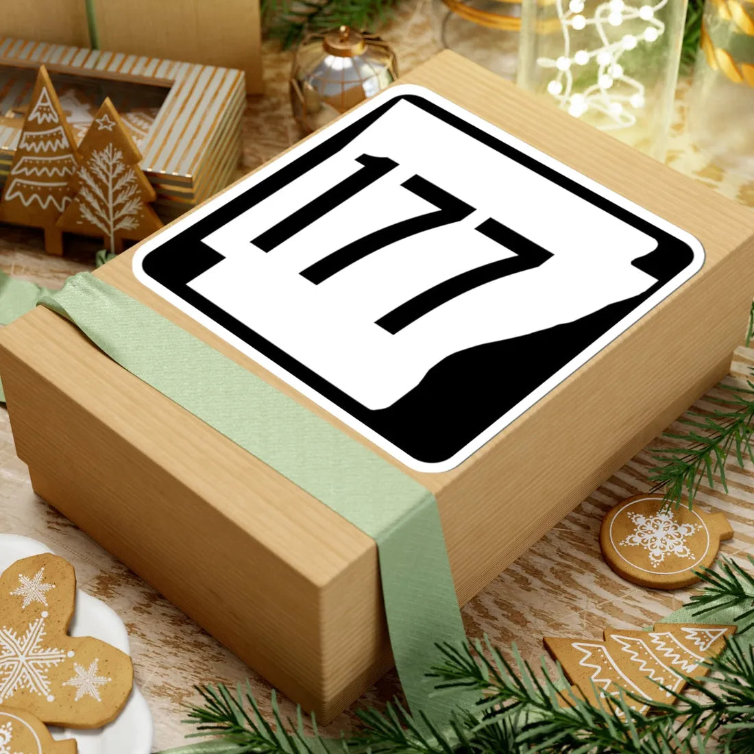 Arkansas 177 1970 (Arkansas) (Road Sign) STICKER Vinyl Kiss-Cut Decal - The Sticker Space