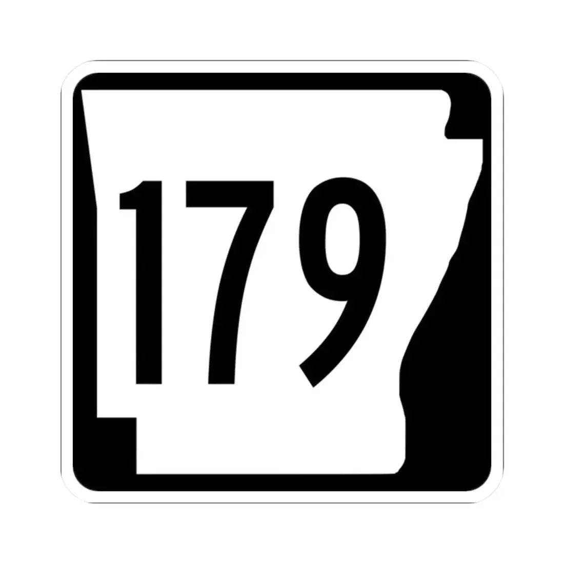 Arkansas 179 1970 (Arkansas) (Road Sign) STICKER Vinyl Kiss-Cut Decal 2 Inch White - The Sticker Space