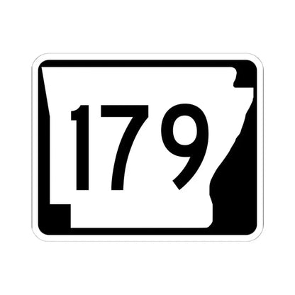 Arkansas 179 (Arkansas) (Road Sign) STICKER Vinyl Kiss-Cut Decal 6 Inch White - The Sticker Space