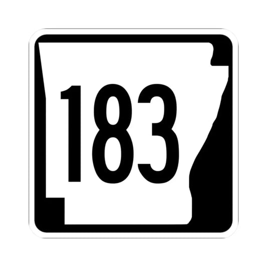 Arkansas 183 1970 (Arkansas) (Road Sign) STICKER Vinyl Kiss-Cut Decal 2 Inch White - The Sticker Space