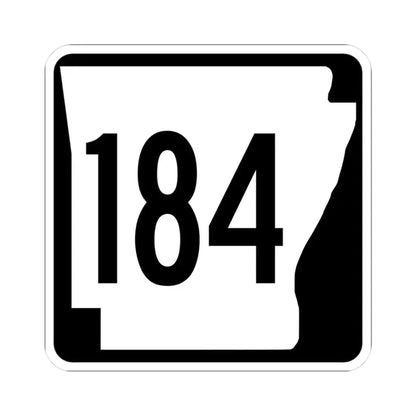 Arkansas 184 1970 (Arkansas) (Road Sign) STICKER Vinyl Kiss-Cut Decal 3 Inch White - The Sticker Space