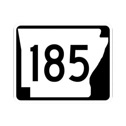 Arkansas 185 (Arkansas) (Road Sign) STICKER Vinyl Kiss-Cut Decal 2 Inch White - The Sticker Space