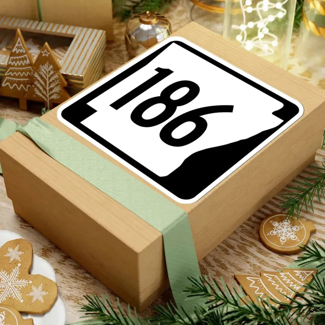 Arkansas 186 1970 (Arkansas) (Road Sign) STICKER Vinyl Kiss-Cut Decal - The Sticker Space