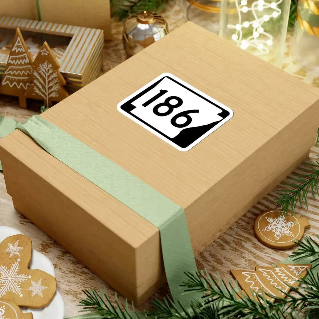 Arkansas 186 (Arkansas) (Road Sign) STICKER Vinyl Kiss-Cut Decal - The Sticker Space