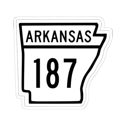 Arkansas 187 1948 (Arkansas) (Road Sign) STICKER Vinyl Kiss-Cut Decal 6 Inch White - The Sticker Space