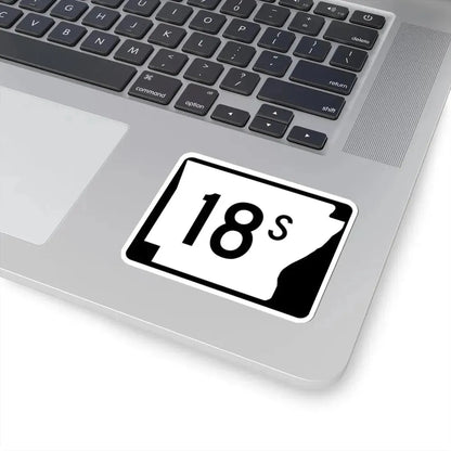 Arkansas 18S (Arkansas) (Road Sign) STICKER Vinyl Kiss-Cut Decal - The Sticker Space