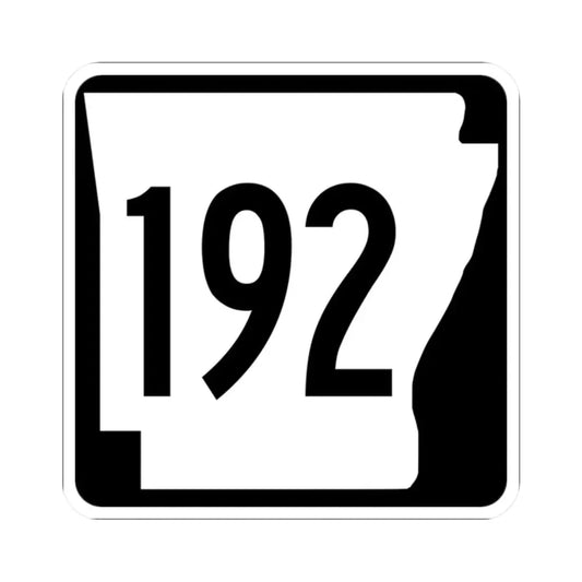 Arkansas 192 1970 (Arkansas) (Road Sign) STICKER Vinyl Kiss-Cut Decal 2 Inch White - The Sticker Space