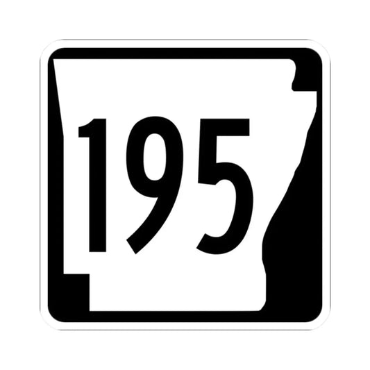 Arkansas 195 1970 (Arkansas) (Road Sign) STICKER Vinyl Kiss-Cut Decal 2 Inch White - The Sticker Space
