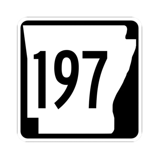 Arkansas 197 1970 (Arkansas) (Road Sign) STICKER Vinyl Kiss-Cut Decal 2 Inch White - The Sticker Space