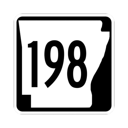 Arkansas 198 1970 (Arkansas) (Road Sign) STICKER Vinyl Kiss-Cut Decal 2 Inch White - The Sticker Space