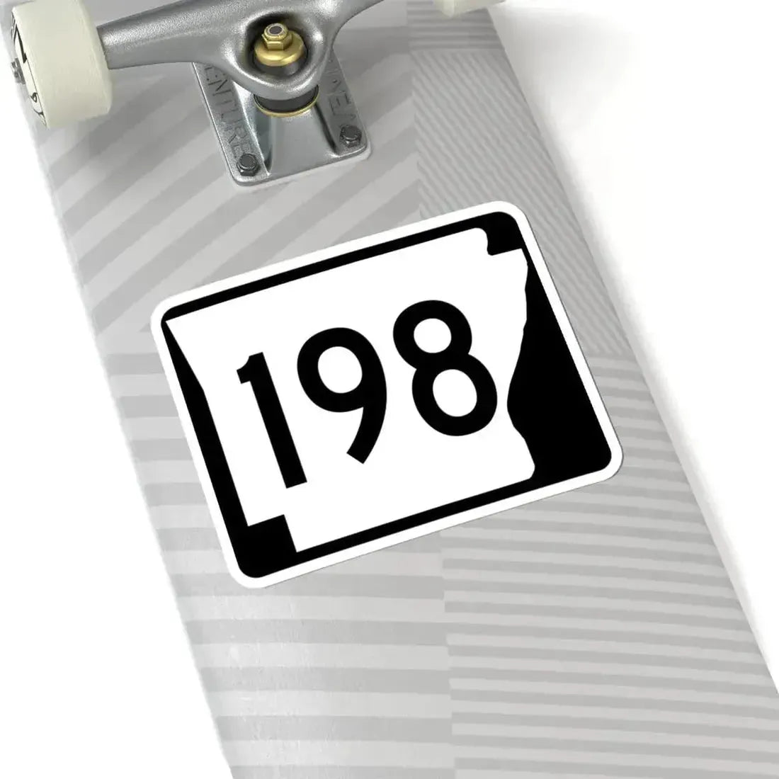 Arkansas 198 (Arkansas) (Road Sign) STICKER Vinyl Kiss-Cut Decal - The Sticker Space