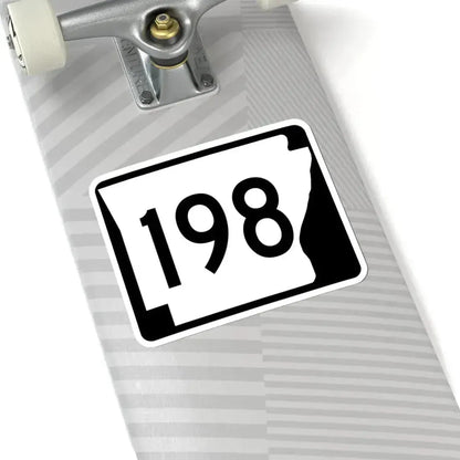 Arkansas 198 (Arkansas) (Road Sign) STICKER Vinyl Kiss-Cut Decal - The Sticker Space