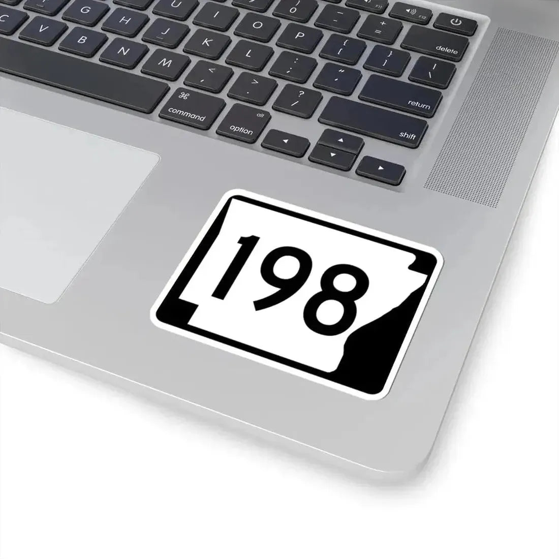 Arkansas 198 (Arkansas) (Road Sign) STICKER Vinyl Kiss-Cut Decal - The Sticker Space