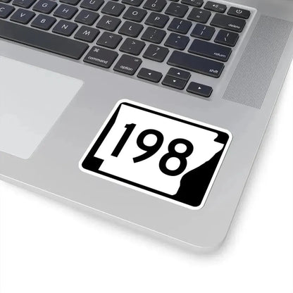 Arkansas 198 (Arkansas) (Road Sign) STICKER Vinyl Kiss-Cut Decal - The Sticker Space