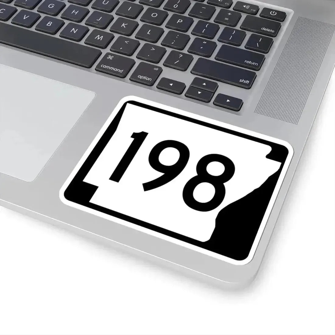 Arkansas 198 (Arkansas) (Road Sign) STICKER Vinyl Kiss-Cut Decal - The Sticker Space