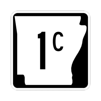 Arkansas 1C (Arkansas) (Road Sign) STICKER Vinyl Kiss-Cut Decal 4 Inch White - The Sticker Space