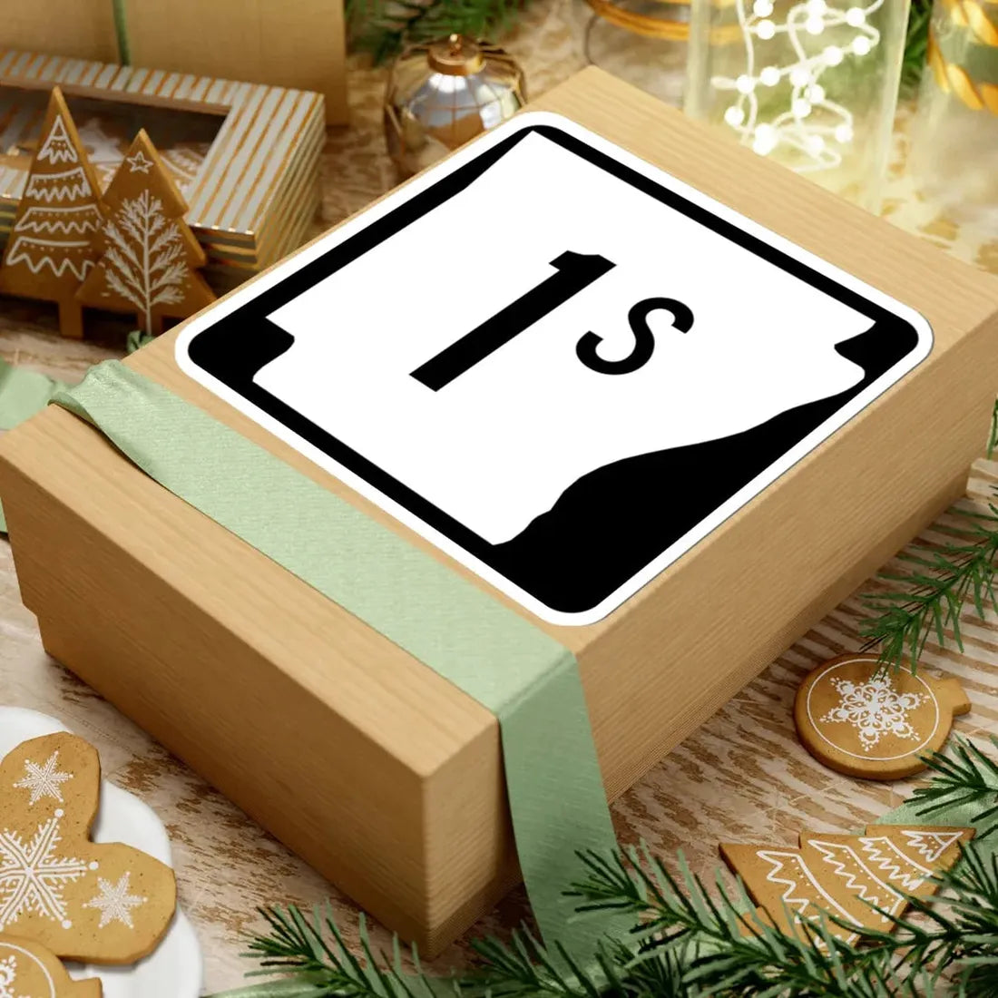 Arkansas 1S (Arkansas) (Road Sign) STICKER Vinyl Kiss-Cut Decal - The Sticker Space