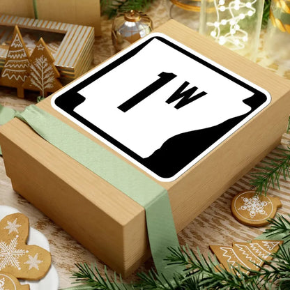 Arkansas 1W (Arkansas) (Road Sign) STICKER Vinyl Kiss-Cut Decal - The Sticker Space