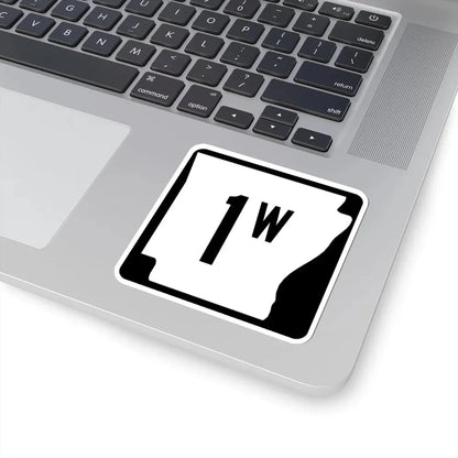 Arkansas 1W (Arkansas) (Road Sign) STICKER Vinyl Kiss-Cut Decal - The Sticker Space