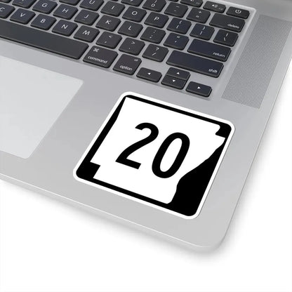 Arkansas 20 (Arkansas) (Road Sign) STICKER Vinyl Kiss-Cut Decal - The Sticker Space