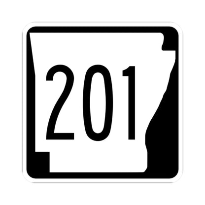 Arkansas 201 1970 (Arkansas) (Road Sign) STICKER Vinyl Kiss-Cut Decal 2 Inch White - The Sticker Space