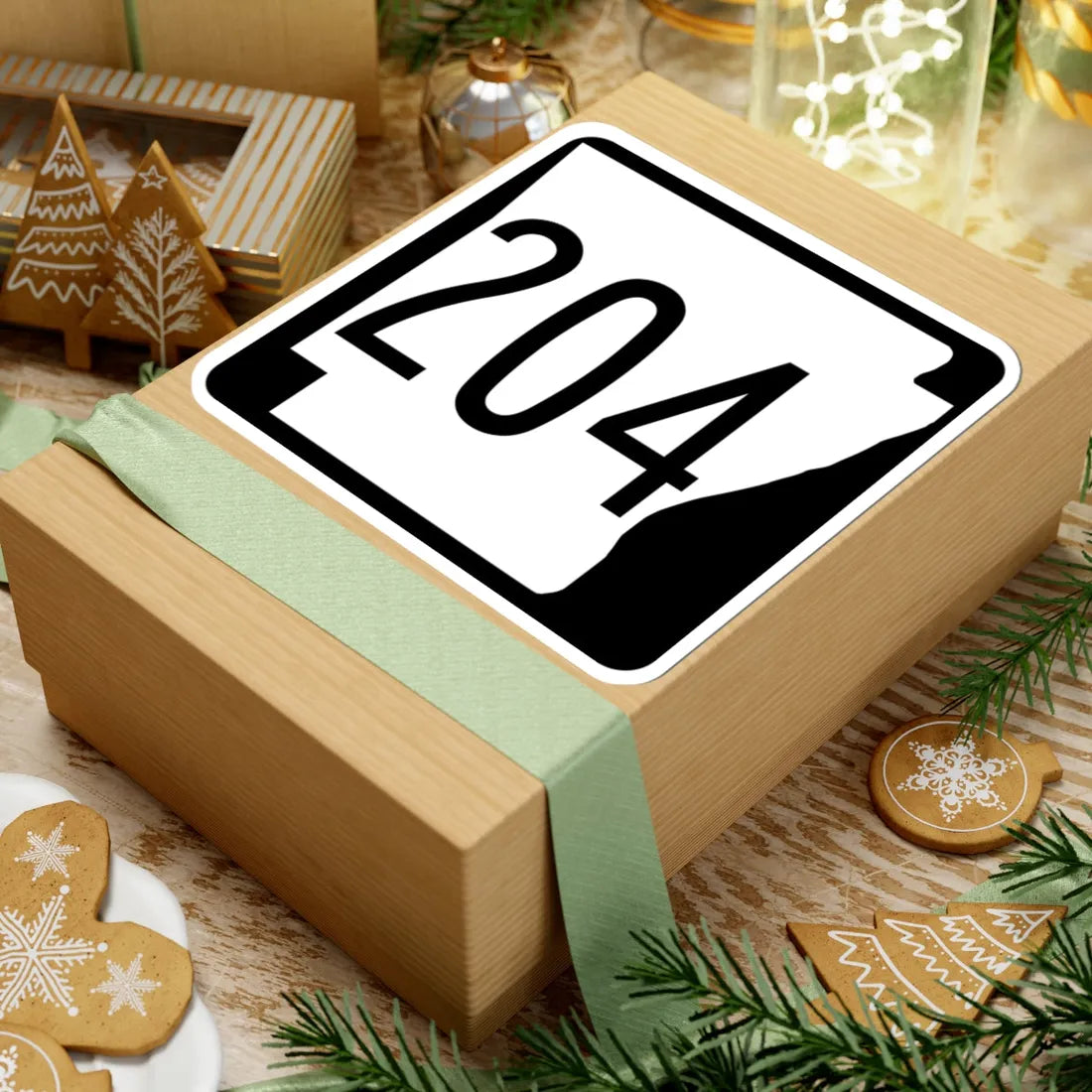 Arkansas 204 1970 (Arkansas) (Road Sign) STICKER Vinyl Kiss-Cut Decal - The Sticker Space