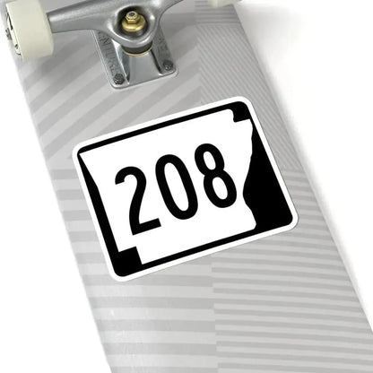 Arkansas 208 (Arkansas) (Road Sign) STICKER Vinyl Kiss-Cut Decal - The Sticker Space