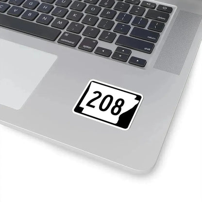 Arkansas 208 (Arkansas) (Road Sign) STICKER Vinyl Kiss-Cut Decal - The Sticker Space