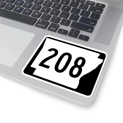 Arkansas 208 (Arkansas) (Road Sign) STICKER Vinyl Kiss-Cut Decal - The Sticker Space